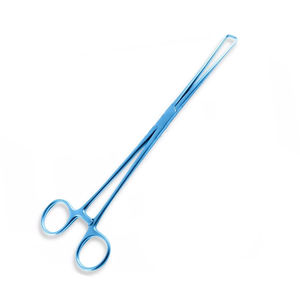 Forceps utérins de haute qualité, revêtement bleu, gynécologie, acier médical de qualité chirurgicale - Product Image 2
