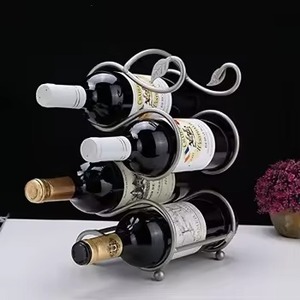 Soporte de estante de vino de aluminio de último diseño soporte de almacenamiento de vino de Metal elegante de alta calidad para uso en el bar del hotel en casa artículo de venta caliente - Product Image 4