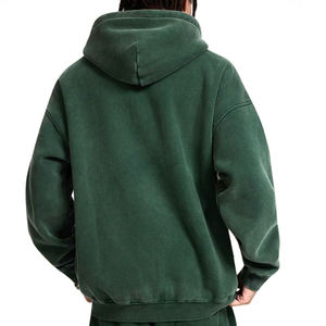 Estilo único Nueva llegada Hombres de moda Lavado ácido Cremallera Sudaderas con capucha Precio barato Ropa de calle Adultos Tamaño Hombres Sudadera con capucha - Product Image 2