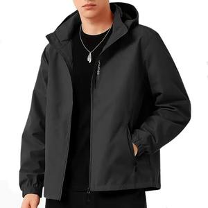 Chaqueta cortavientos Softshell de alta calidad para hombre, chaquetas con capucha de diseño personalizado, chaquetas impermeables informales al por mayor - Product Image 5