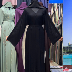 Nuevo 2025 Dubai Abaya lujo negro Abaya ropa islámica tradicional para mujeres Arabia Saudita Abaya ropa musulmana batas kimono - Product Image 1