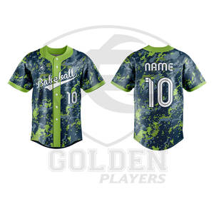 Camiseta de béisbol de calidad superior marca nueva moda unisex uniforme de béisbol sublimación rendimiento personalizado OEM unisex - Product Image 2