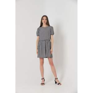 Vestido Casual Negro con Cuello Redondo Topshow, Producto al por Mayor - Product Image 4