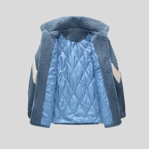 OEM Custom Manufacture High Streetwear Fashion Sherpa <b>Fleece</b> <b>Jacket</b> Zip up Warm Sweatshirt Coat Winter Sherpa <b>Jacket</b> for Men - Product Image 4