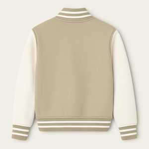 Chaqueta universitaria de béisbol a rayas de algodón 100% de alta calidad para hombre, manga abotonada, tipo delgado para la temporada de primavera - Product Image 4