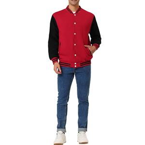 Veste universitaire d'hiver pour hommes, brodée, vintage, épaisse, doublée de coton, veste de collège pour hommes 2026 - Product Image 3