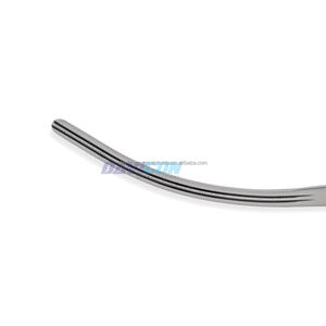 Pinza DeBakey Toracoscópica de Acero Inoxidable, Curva de 60mm, Mandíbulas Atraumáticas 1x2, Eje de 5mm, con Trinquete, Longitud de Trabajo de 21cm (14.25'') - Product Image 6