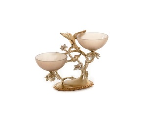 Exquisito cuenco de metal decorativo Premium Luxury Tabletop Accent Stylish Home Decor Display - Product Image 1