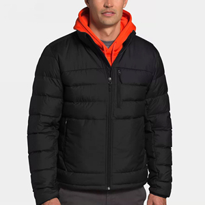 OEM ODM al por mayor logotipo personalizado 2025 moda Patchwork capucha hombre invierno al aire libre cortavientos acolchado Puffer chaquetas para hombres - Product Image 4