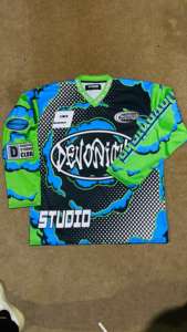 Gran oferta, camiseta de rugby personalizada para hombre, camiseta de sublimación recortada cuadrada de gran tamaño, camiseta de fútbol americano de tela de malla de manga larga - Product Image 3