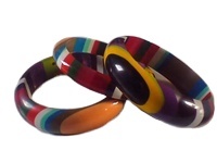 เซ็ตสร้อยข้อมือกำไลข้อมือทำจากยางเรซินสามารถปรับแต่งได้มีหลายสีที่มีเพชรลูกแพร์สำหรับผู้หญิงแฟชั่นสำหรับเด็กผู้หญิง - Product Image 4