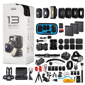GoProo HERO13 (Hero 13) Más Vendida con Colección de Lentes de la Serie HB - con Kit de Accesorios de 50 Piezas - Product Image 1