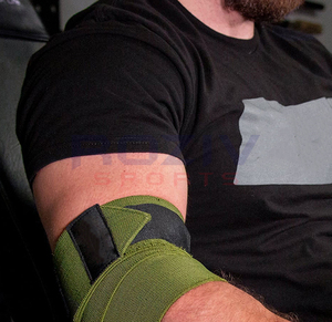 Coderas de Algodón de Alto Rendimiento, Soporte Ajustable para Articulaciones, Transpirable, Alivio del Dolor, Ligero, Unisex, para Levantamiento de Pesas - Product Image 3