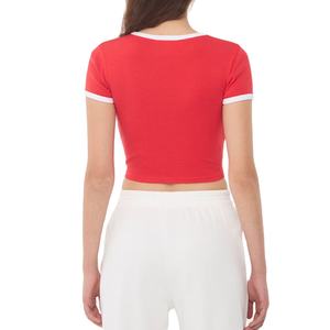 เสื้อครอประบายอากาศได้ดีปรับแต่งได้สำหรับผู้หญิงเสื้อยืดย้อมสีใส่สบายสำหรับผู้หญิง - Product Image 2