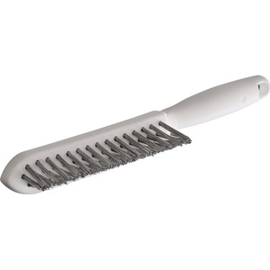 LESSMANN Fillet Weld Cleaning <b>Brush</b> 290mm Length 0.35mm Stainless Steel Wire Crimped 3 Rows - Product Image 1