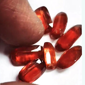 ไคยาไนต์สีส้มธรรมชาติ 7 ชิ้น ขนาด 10-14 มม. รูปทรงวงรีเหลี่ยมเพชรพลอย น้ำหนัก 26 กะรัต คุณภาพสูง สำหรับทำเครื่องประดับ ขายส่ง Iroc รับทำโลโก้ตามสั่ง - Product Image 2