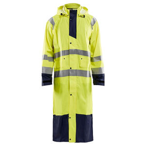 Veste de travail longue personnalisée pour hommes Manteau d'uniforme en toile de coton durable avec logo OEM Vêtements de travail robustes Fabricant en gros - Product Image 1