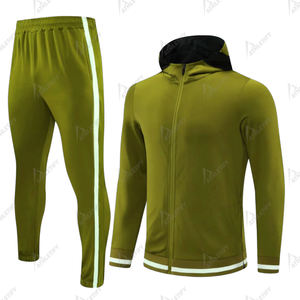 Chándal para hombre con capucha y cremallera para deportes, Fitness, trotar, correr y actividades de entrenamiento al aire libre, conjunto sostenible transpirable - Product Image 1