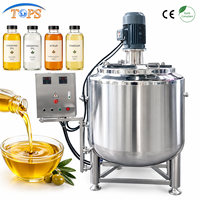 Cuve de mélange industrielle chauffée pour miel, savon, cire et liquides
