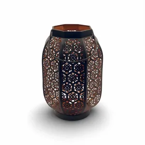 Farolillos de metal artesanales Premium con acabado rústico para jardín, patio y decoración de bodas al mejor precio - Product Image 2