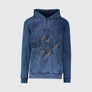 Sudadera con Capucha Extra Grande Estilo Vintage Personalizada, Bordada, Lavada a la Piedra, Diseño Desgastado, Estilo Urbano, Térmica, con Logotipo, Teñida Lisa - Product Image 4