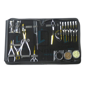 Kit de herramientas de extensión de cabello grande recién llegado en dos tonos de colores con accesorios personalizados múltiples de cabello completo - Product Image 3
