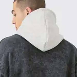 Sweat-shirts personnalisés en coton lourd sans cordon, pull vintage délavé, sweat-shirt pour homme, molleton français, sweat-shirt délavé à l'acide - Product Image 5