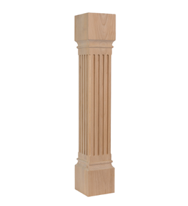 Gabinete de cocina de madera maciza, columna de poste de isla, patas decorativas, soporte para mesas, gabinetes de islas, patas decorativas para muebles - Product Image 4