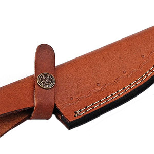 Cuchillo de chef de acero de Damasco de alta calidad para uso en la cocina hecho en fábrica con Funda de cuero a bajo precio - Product Image 3