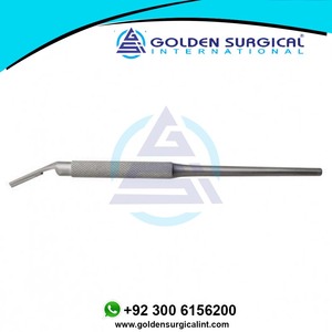 Manche de scalpel solide rond coudé 14cm lame tenant la poignée cou mince Instruments chirurgicaux - Product Image 6