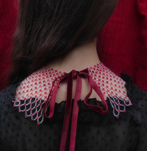 <b>Statement</b> <b>Necklace</b> With a Traditional Pattern. Colorful Beaded Ukraine <b>Necklace</b> Fringe Beaded Bandana - Product Image 3