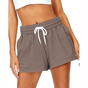 Femmes de haute qualité 100% coton polaire survêtement Shorts rayé hiver Gym entraînement Muscle Bermuda Shorts en gros - Product Image 1