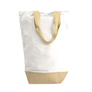Borsa Personalizzata in Cotone e Juta, Borse Promozionali Personalizzabili con Accessori Marini - Product Image 1