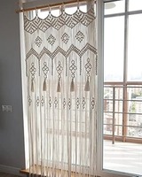 100% rideau de porte en macramé fait à la main avec cordon de coton disponible en gros auprès d'Isar International LLP décor à la maison élégant