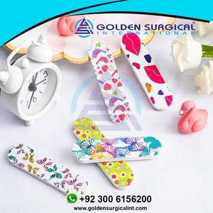 Lime à ongles jetable double face en émeri, limes à ongles colorées à motifs floraux, en vrac pour usage domestique et en salon - Product Image 4