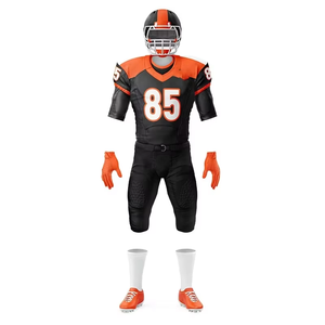 เสื้อฟุตบอลอเมริกันใส่สบายระบายอากาศได้ดีแห้งเร็วชุดทีมกีฬาแขนสั้นชุดเครื่องแบบอเมริกัน - Product Image 4