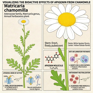 スキンケア ナチュラル カモミールエキス（アピゲニン98％）カモミールフラワーエキス粉末 化粧品グレード - Product Image 3