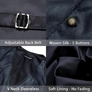 Gilet de costume en cuir véritable pour hommes gilet de cow-boy occidental décontracté col en V gilet léger de qualité supérieure sur mesure 2025 nouveau Style gilets - Product Image 6