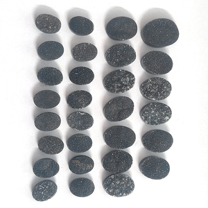 พลอยสีดำทรงหลังเบี้ยทรงรีขนาด14x10มม. ถึง22x16มม. จำนวน29ชิ้นมี248.8ชิ้นเรียงสูงเทียบกับพลอยหลวมเรา $199 - Product Image 2