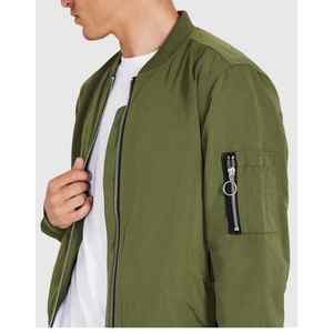 Chaqueta Bomber acolchada impermeable de invierno para hombre Diseño de diamante negro sólido Abrigo con cremallera de Talla grande-Venta al por mayor - Product Image 5