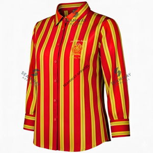 Camisa de Botones NSPDK para Mujer, Camisa Formal de Uso Diario, Camisa Tejida con Cuello, Camisa con Botones Delanteros, Camisa Casual de Vestir - Product Image 2