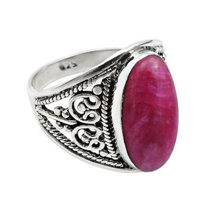 Anillo de piedras preciosas RUBÍ de diseño único, regalo para mujeres y niñas, joyería de plata de ley 925, precio al por mayor, fabricante de anillos de plata - Product Image 1