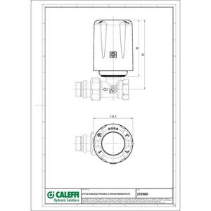 Caleffi 210 WiCAL Contrôle chronothermostatique autonome pour les systèmes de climatisation domestiques - Product Image 2