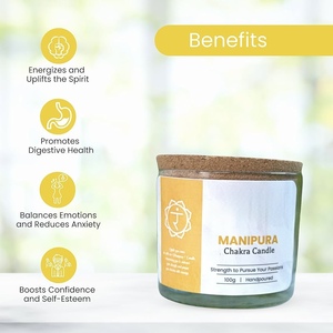 เทียนสีเหลืองเรืองแสงได้แรงบันดาลใจจาก Manipura Chakra เพื่อนำความสว่างและกลิ่นหอมมาสู่การใช้ชีวิตแบบอินเดีย - Product Image 5