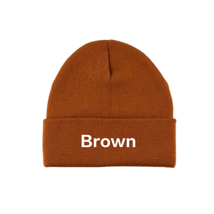 Wholesale Unisex Cotton Beanie Customized Logo Embroidery Solid Acrylic Winter <b>Warm</b> <b>Hat</b> 2026 - Product Image 4