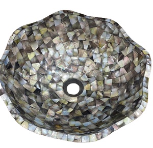 Bestselling Mother of Pearl Wash Basin <b>Sink</b> Handmade Luxury Natural Shell Bathroom Vanity Bowl Easy Clean Modern Design <b>for</b> Home - Product Image 6