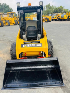 Maquinaria de construcción compacta, cargadora de dirección deslizante CAT resistente a la venta, MINICARGADORA DE dirección deslizante con ruedas - Product Image 2
