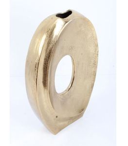 Nuevo diseño de aluminio fundido, florero decorativo para el hogar, forma ovalada con acabado de bronce para regalos de decoración del hogar y la Oficina - Product Image 4