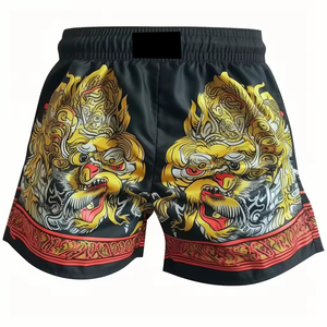 Vêtements de sport légers en coton et polyester de haute qualité, confortables, short MMA unisexe, design de logo personnalisé - Product Image 3