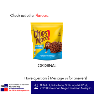Chipsmore Multipack 36G 8'S Double pépites de chocolat Biscuit original Biscuits halal Mondelez Malaisie mélange conteneur étiquetage gratuit - Product Image 4